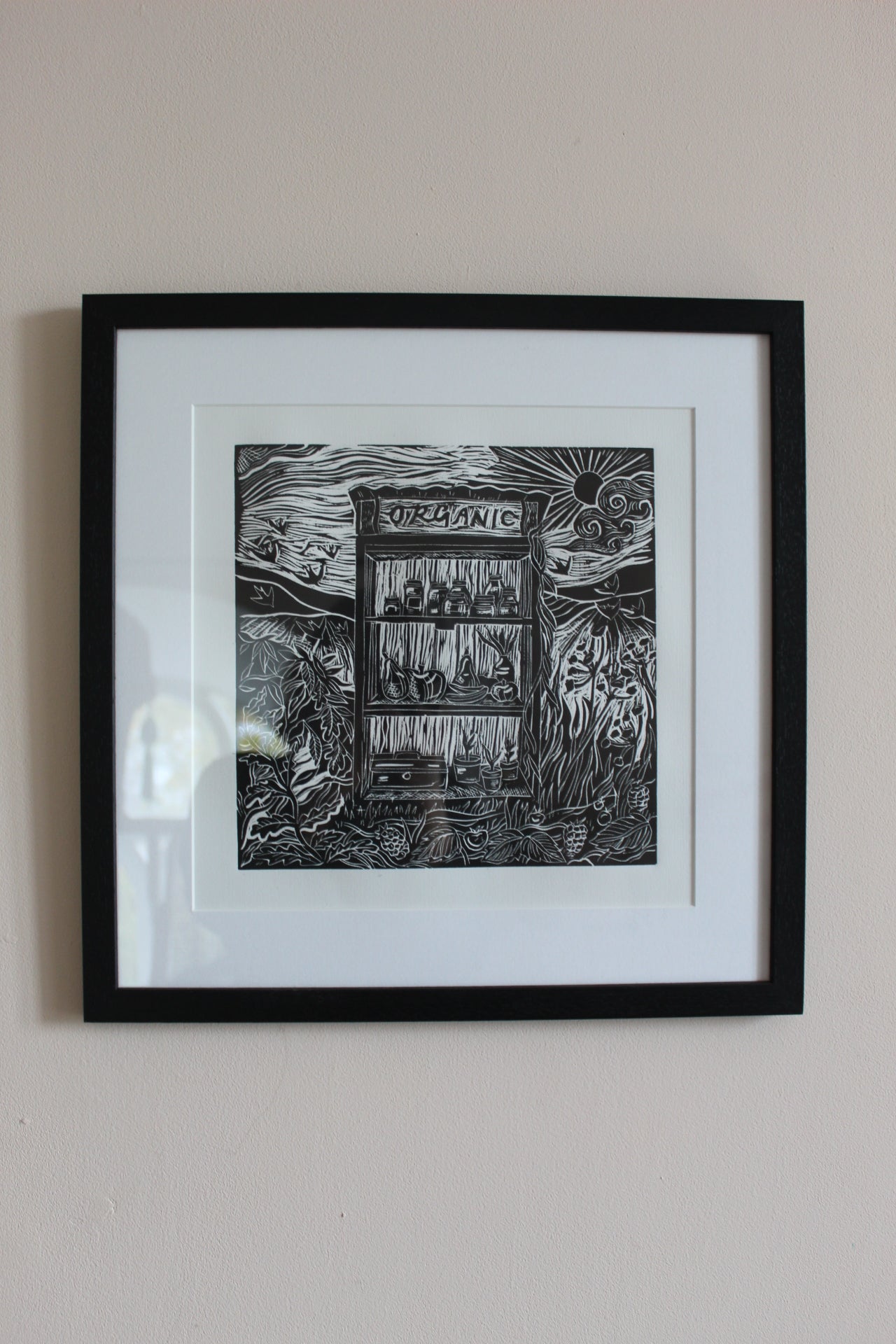 'Virgo season' Framed limited edition lino print