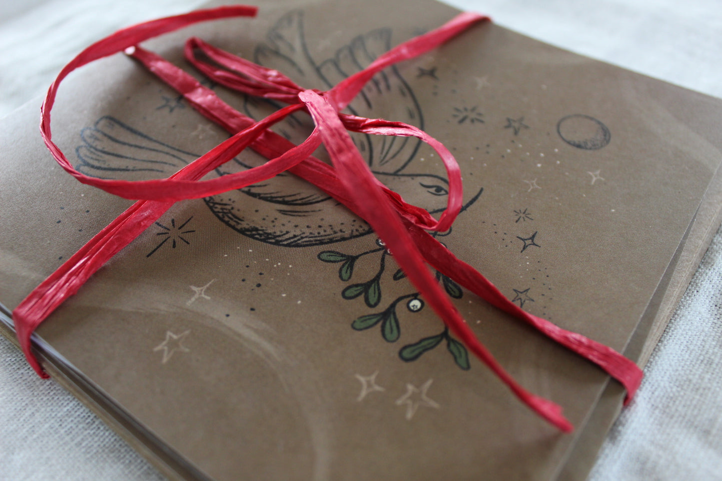 Pack of 4 'Peace for Yule' Christmas Greetings card