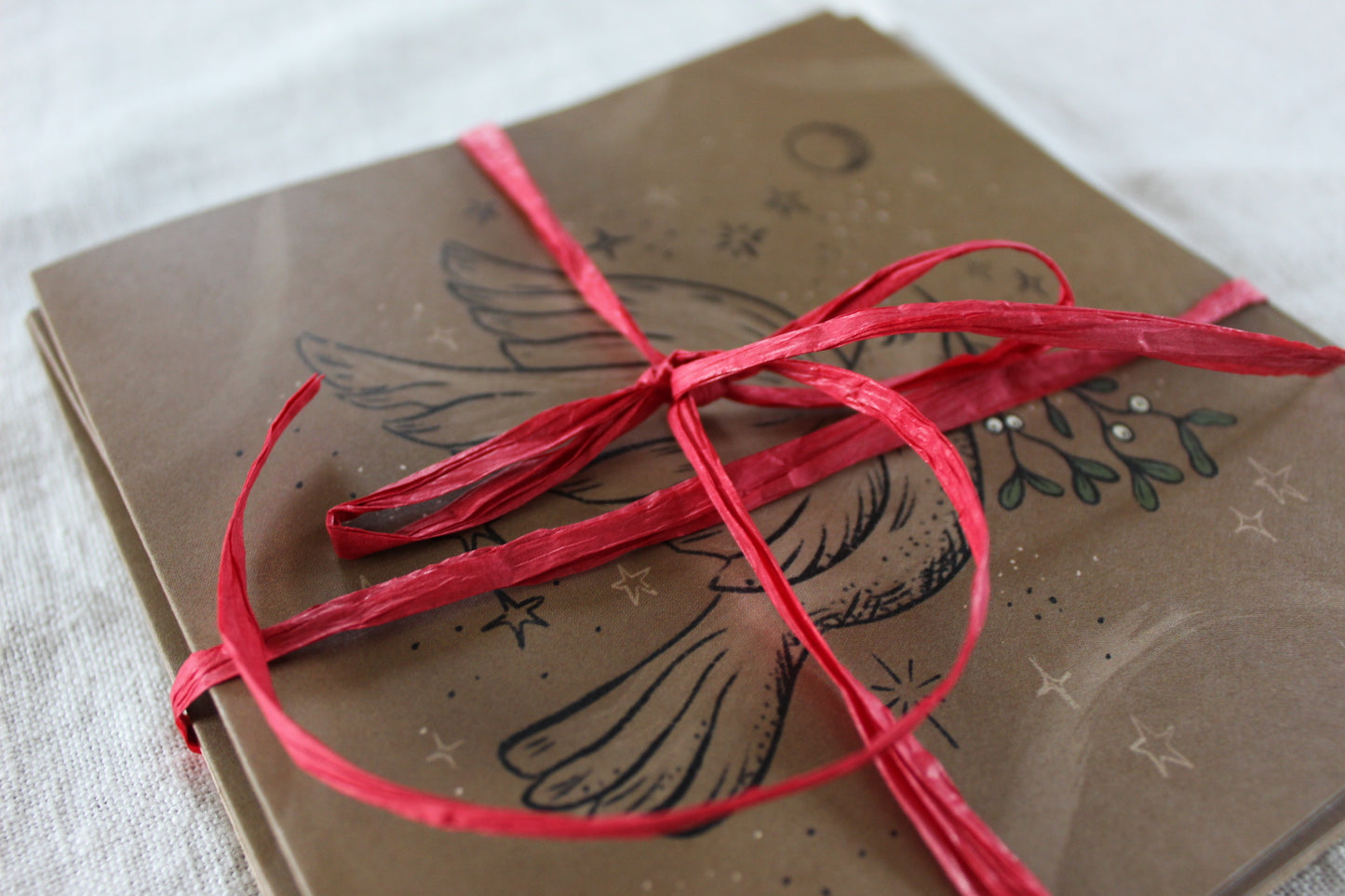 Pack of 4 'Peace for Yule' Christmas Greetings card