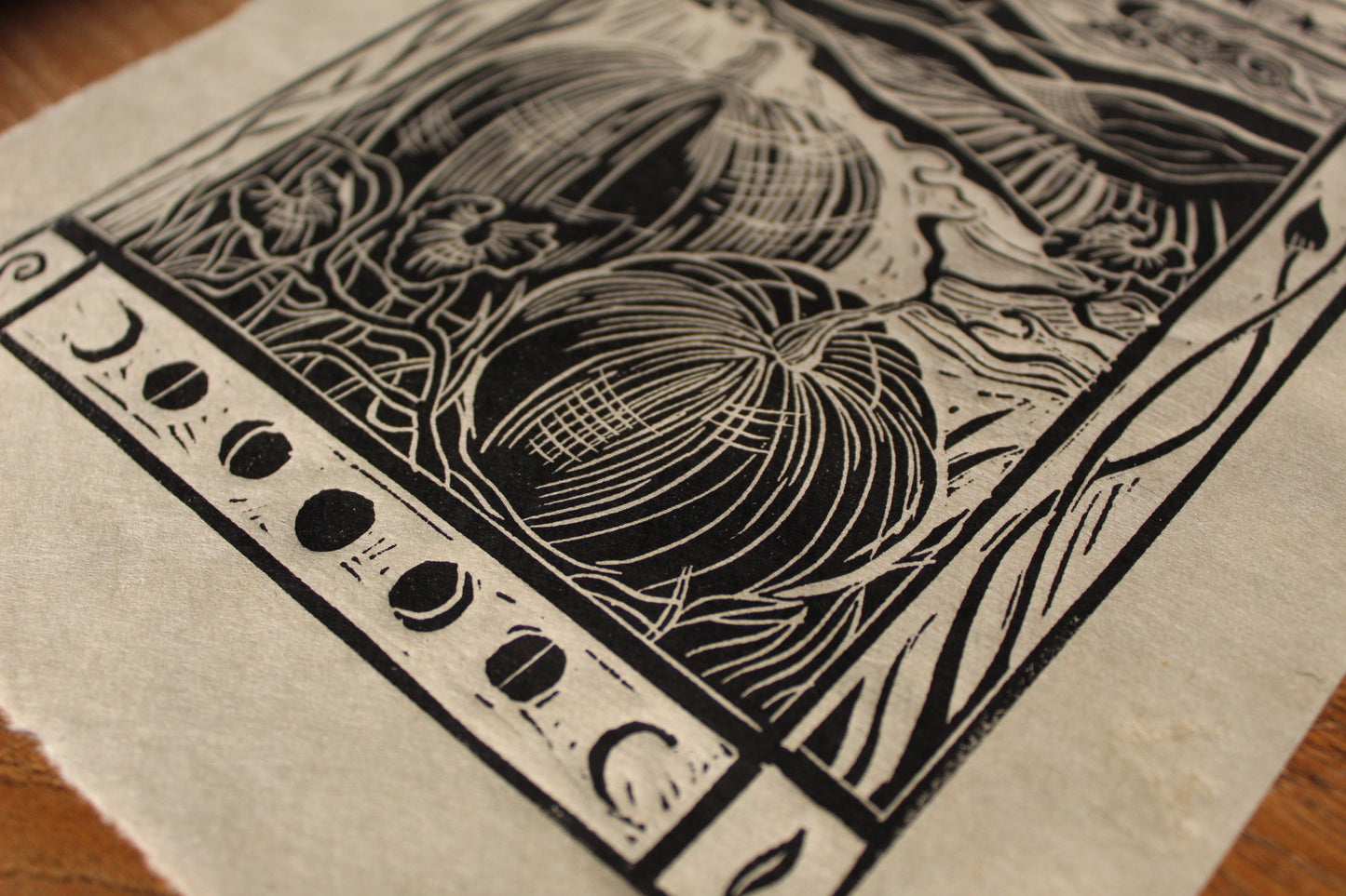 'Scorpio Season' Limited edition lino print, 30 x 21cm