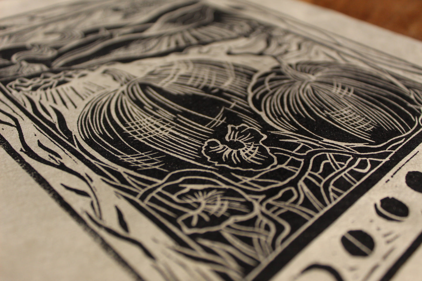 'Scorpio Season' Limited edition lino print, 30 x 21cm