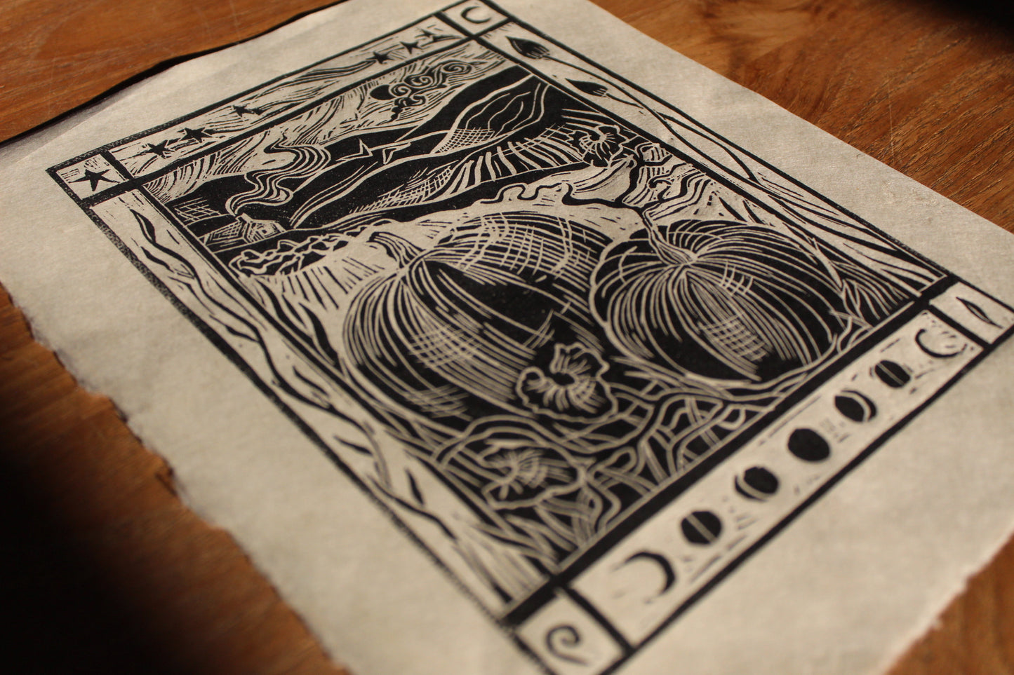 'Scorpio Season' Limited edition lino print, 30 x 21cm