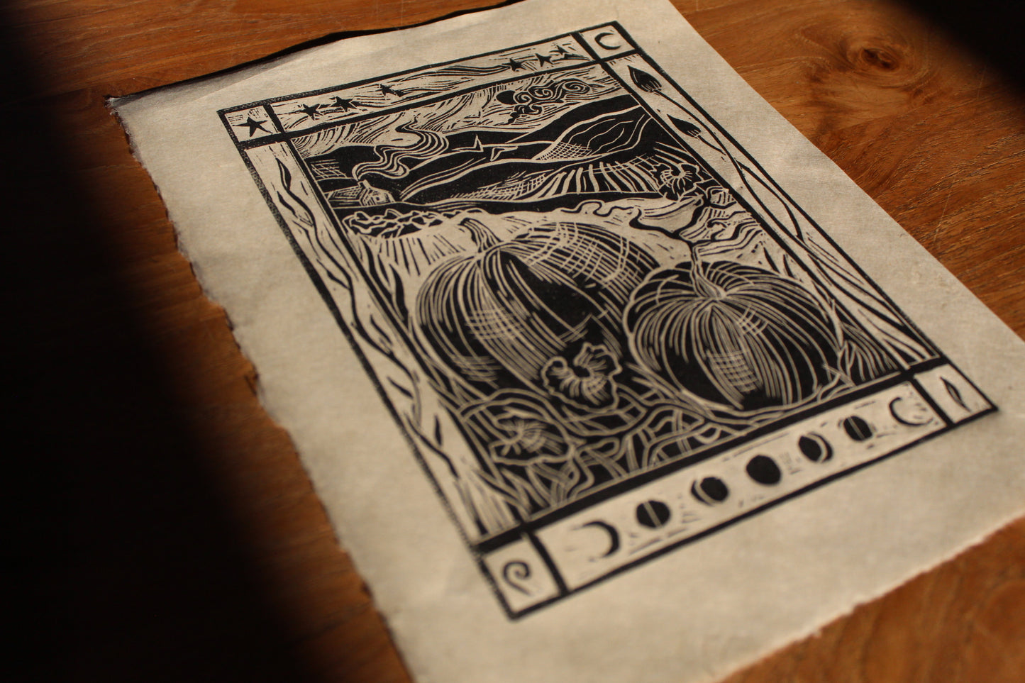 'Scorpio Season' Limited edition lino print, 30 x 21cm
