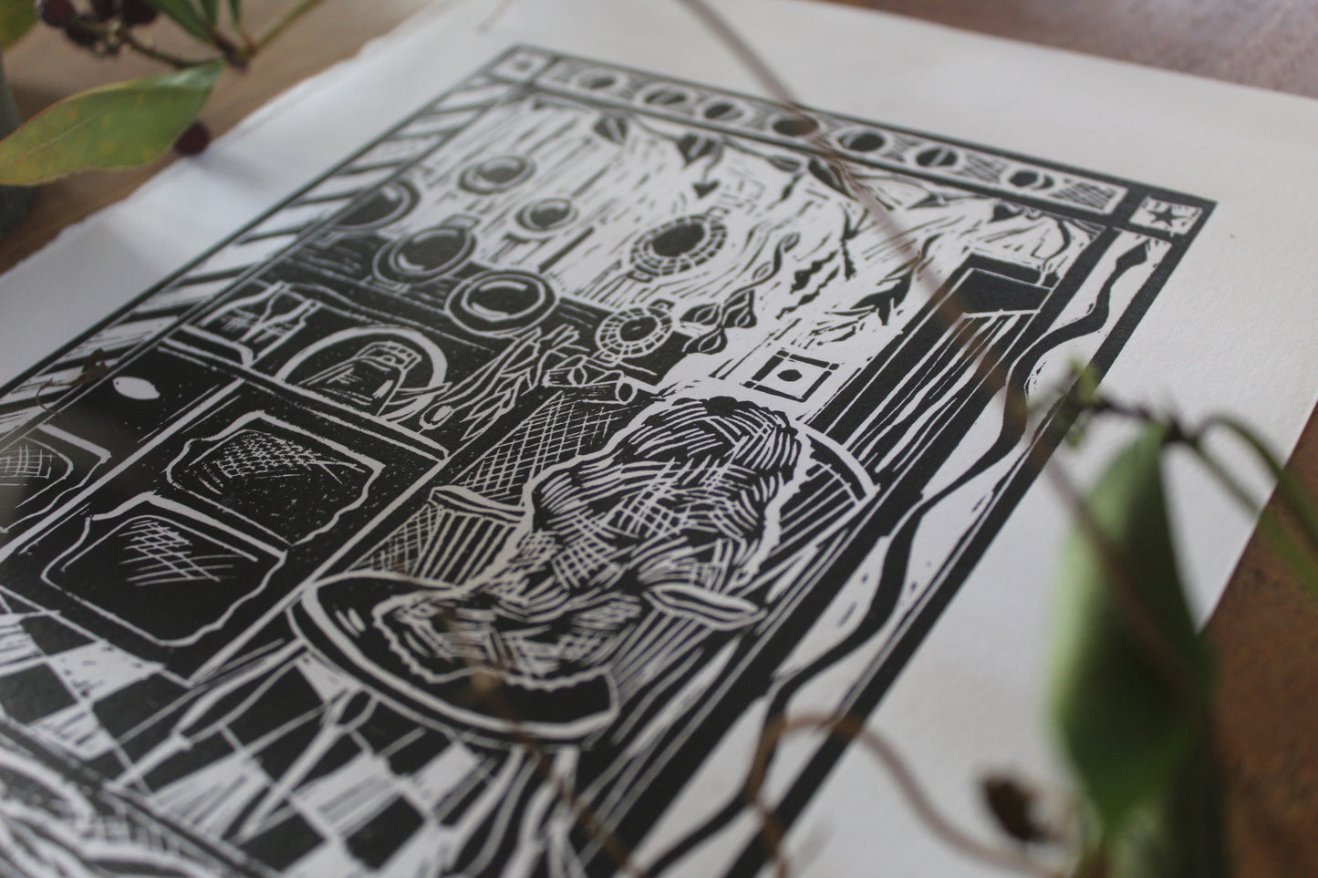 Sagittarius season print 2024, limited edition lino print