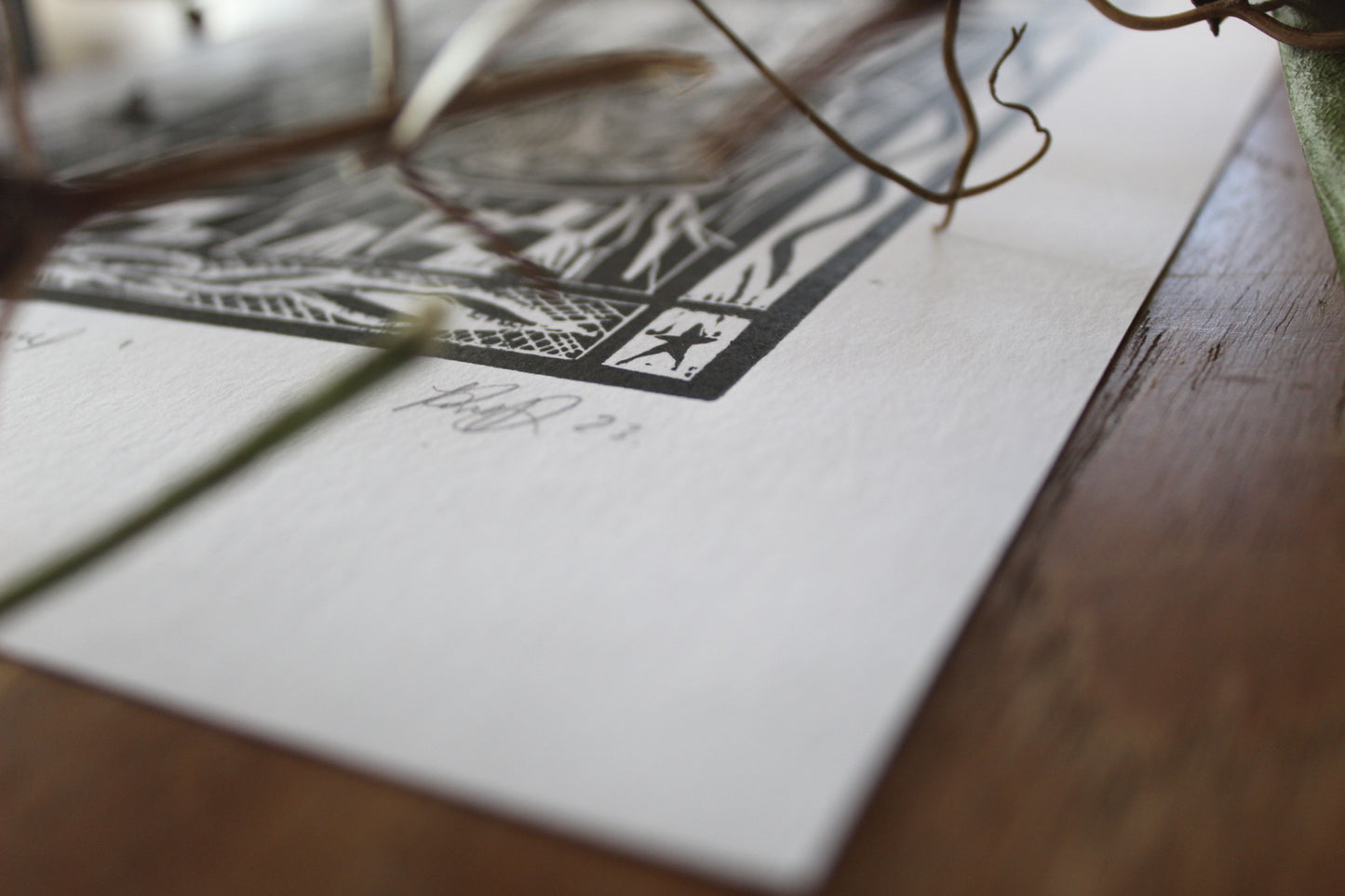Sagittarius season print 2024, limited edition lino print