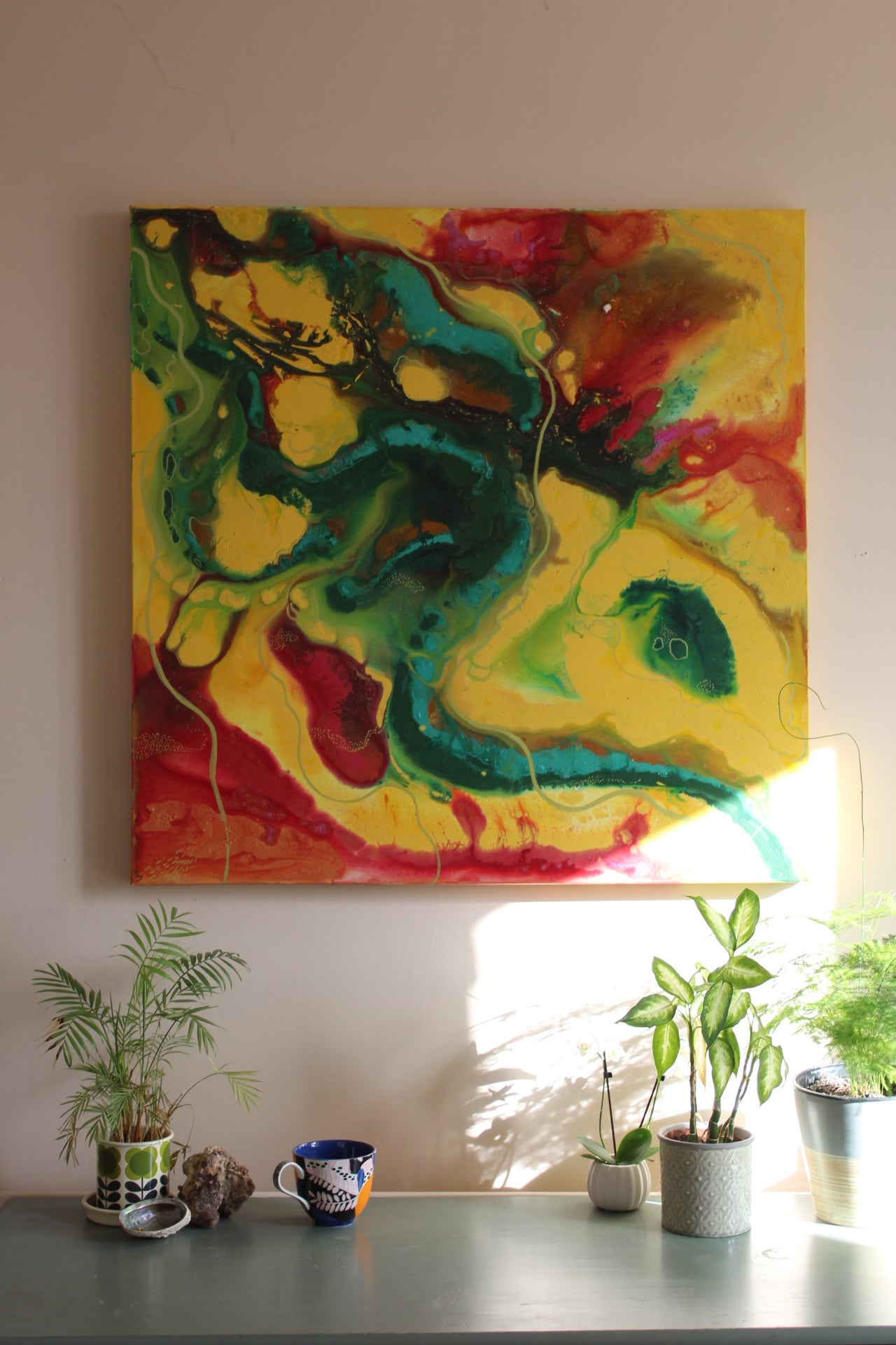 'The Mother' Original painting on canvas, 100x100cm