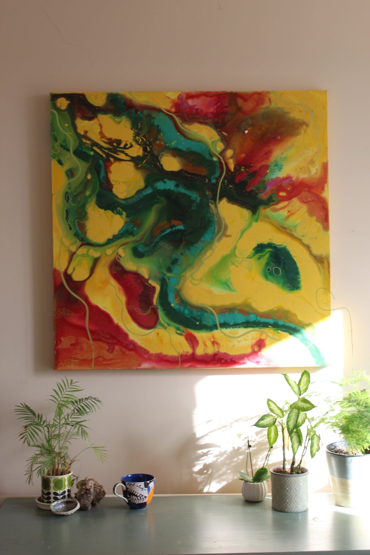 'The Mother' Original painting on canvas, 100x100cm