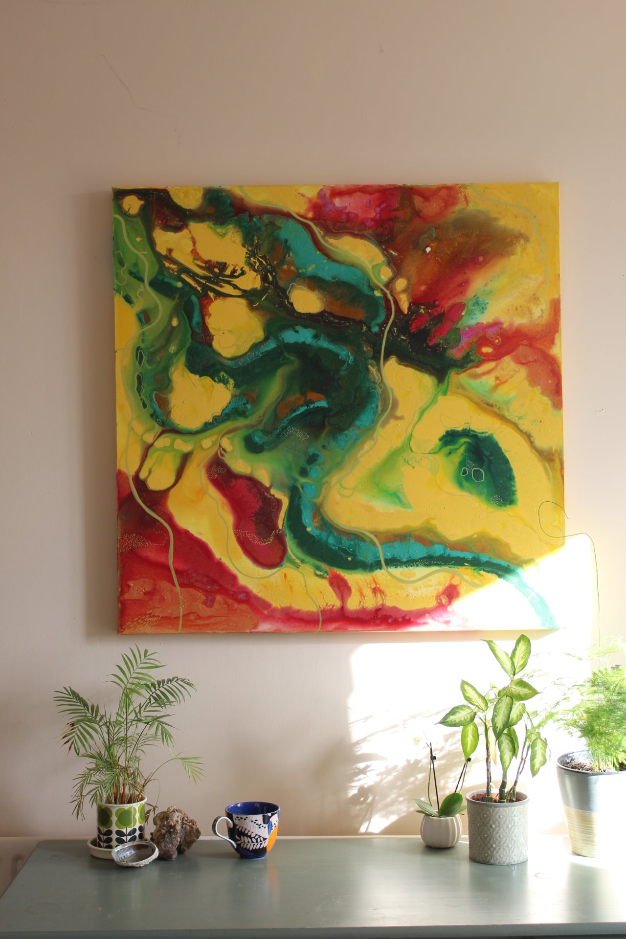 'The Mother' Original painting on canvas, 100x100cm