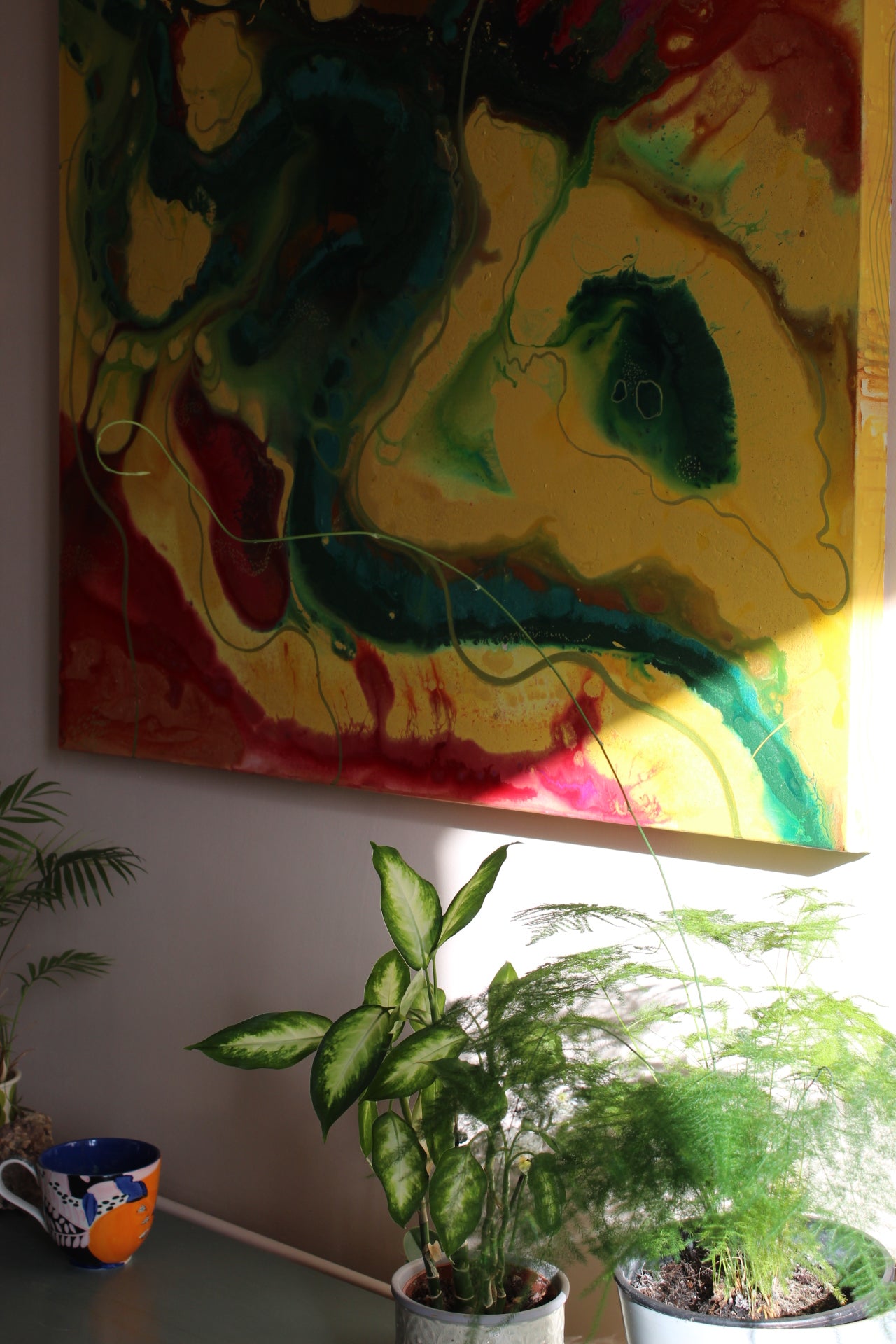 'The Mother' Original painting on canvas, 100x100cm