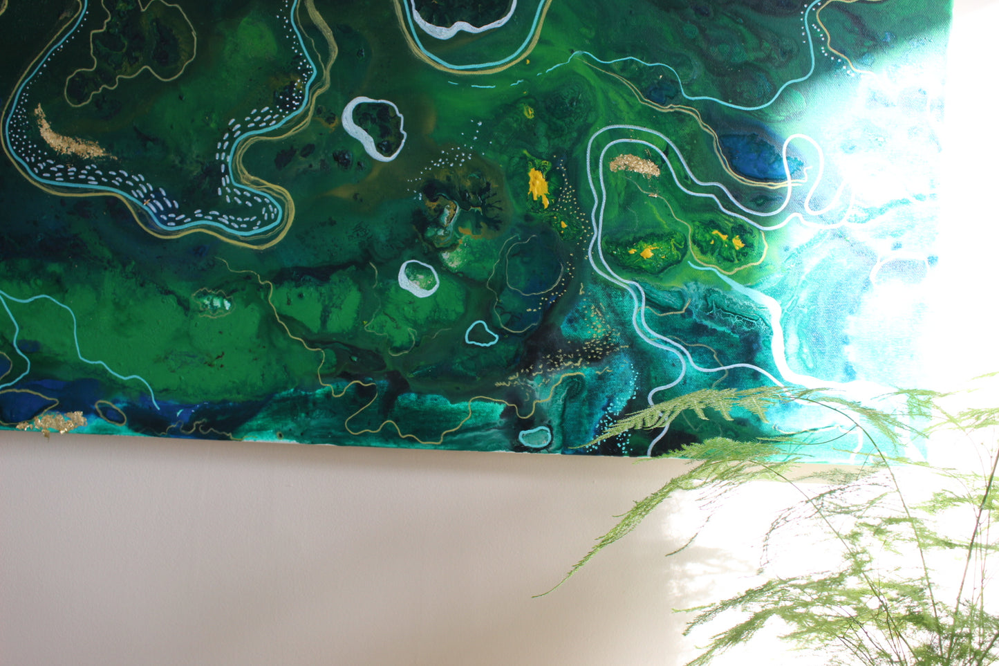 'Following' Original painting on canvas, 91x61cm