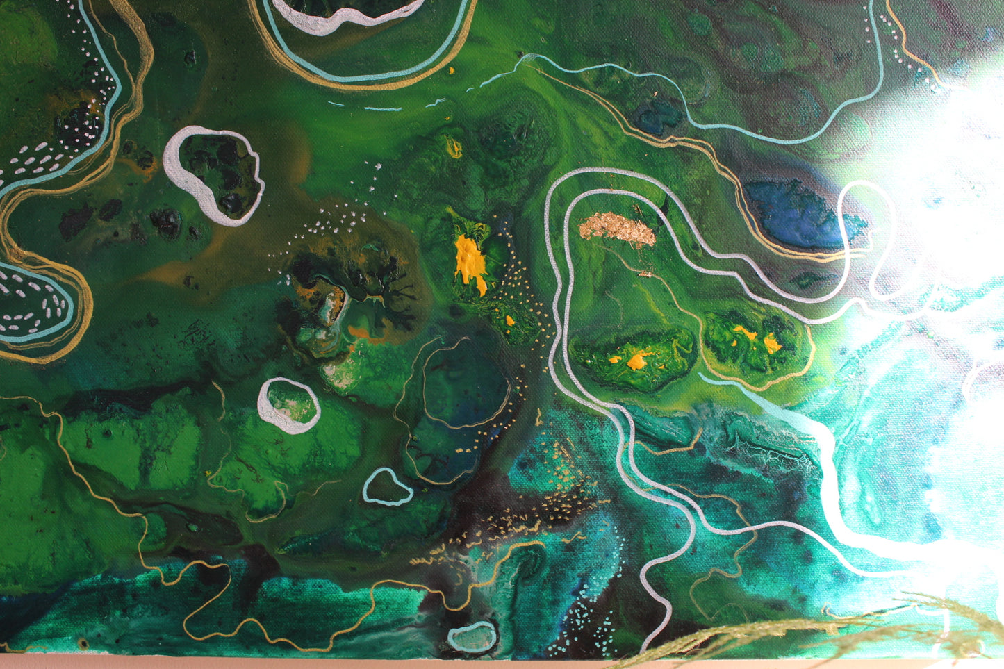 'Following' Original painting on canvas, 91x61cm
