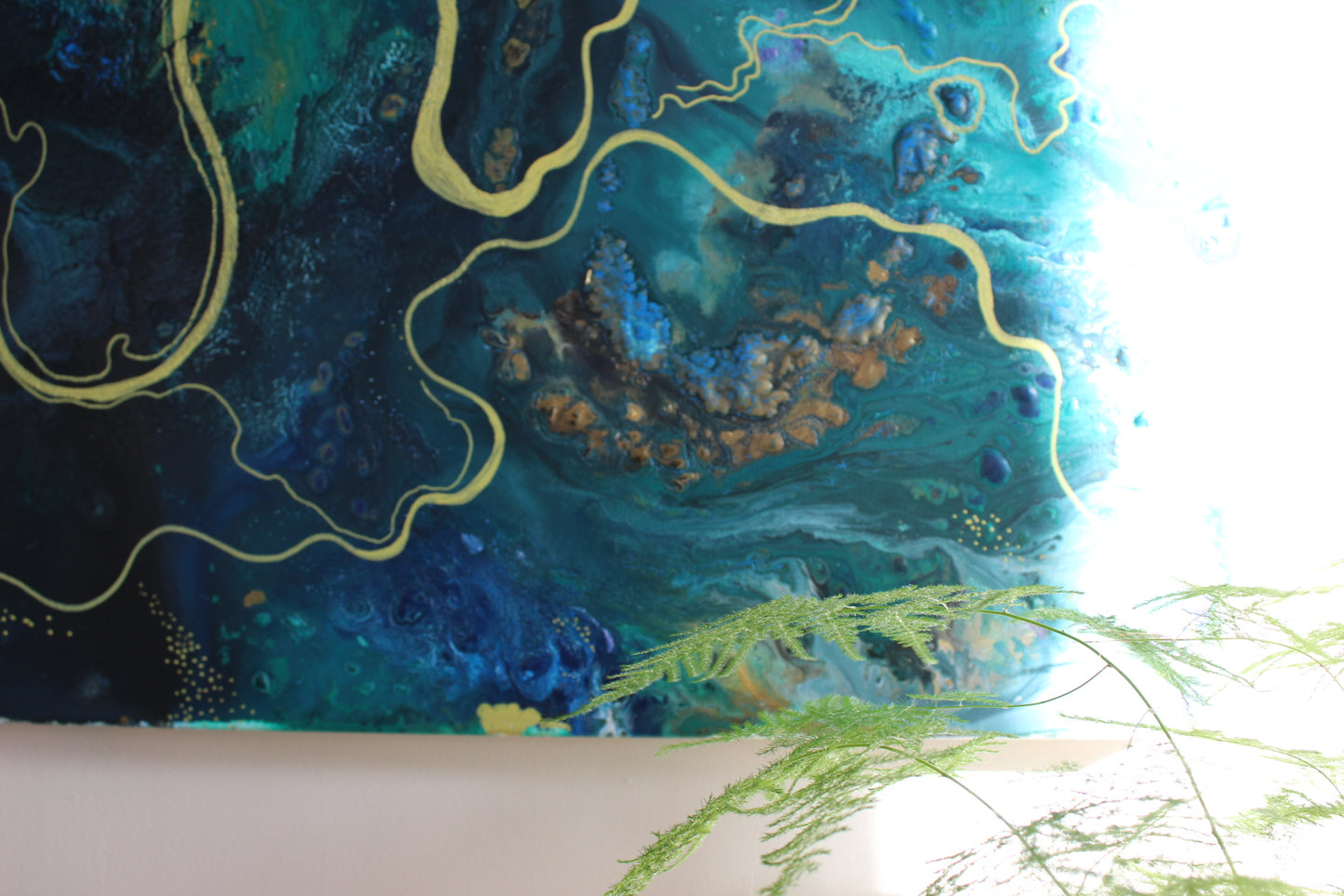 'All I have is a river' Original painting on canvas, 92x61cm