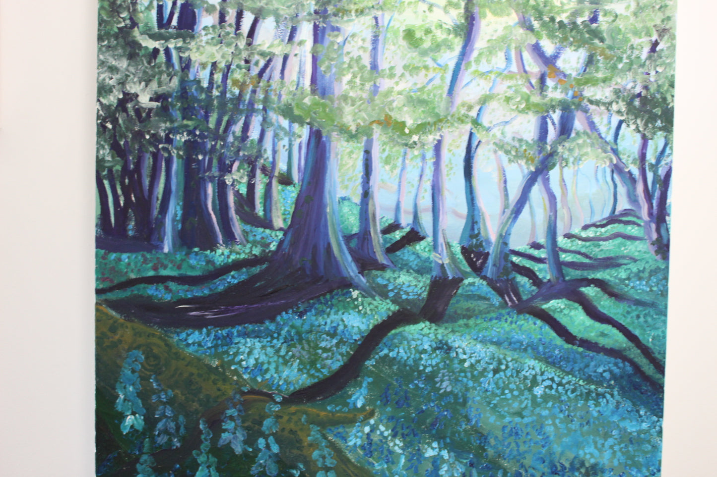 'Blue Woodlands' Original oil on canvas, 60x60cm