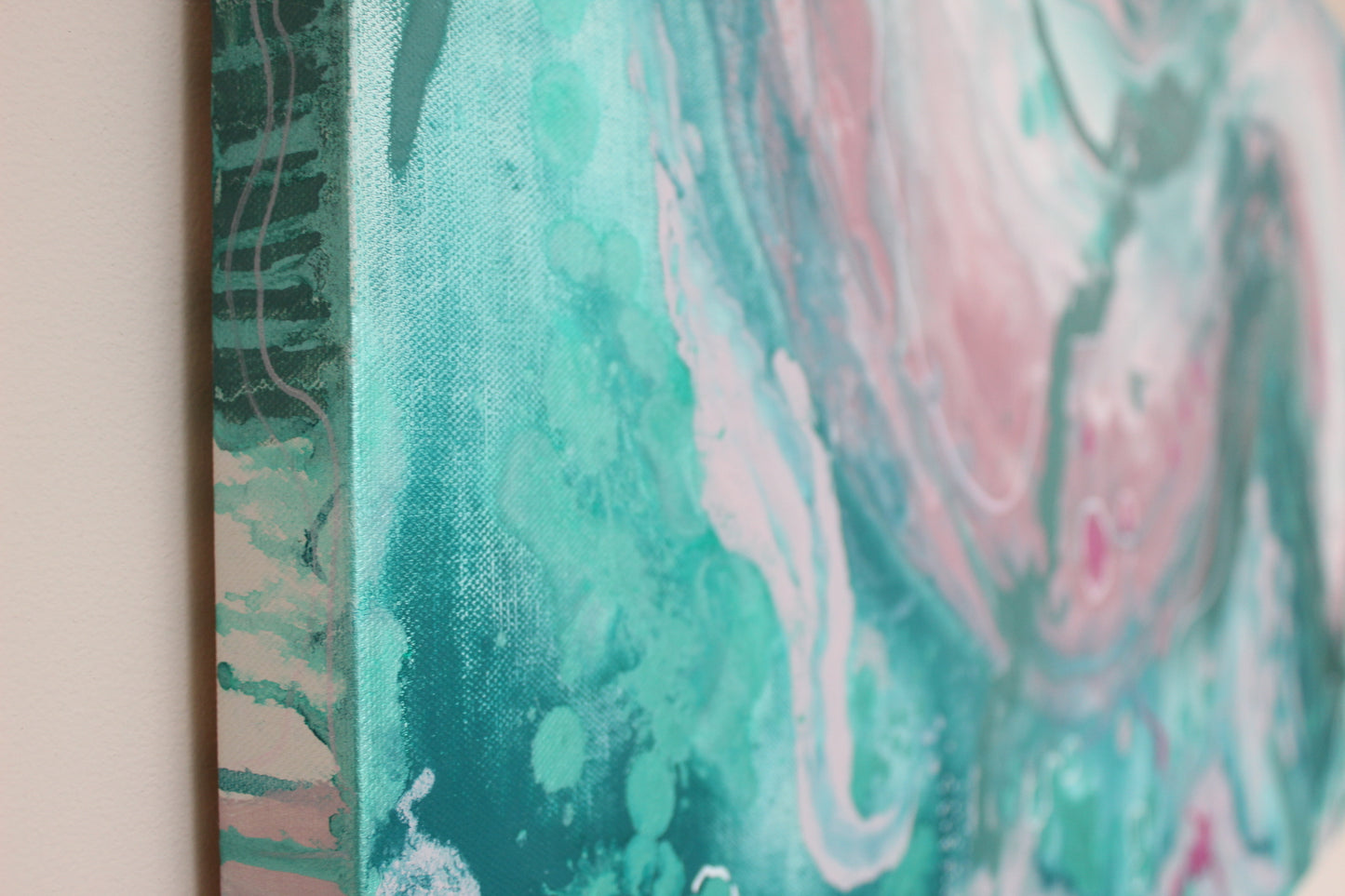 'Ocean Pearl' Original painting on canvas 100 x 50cm