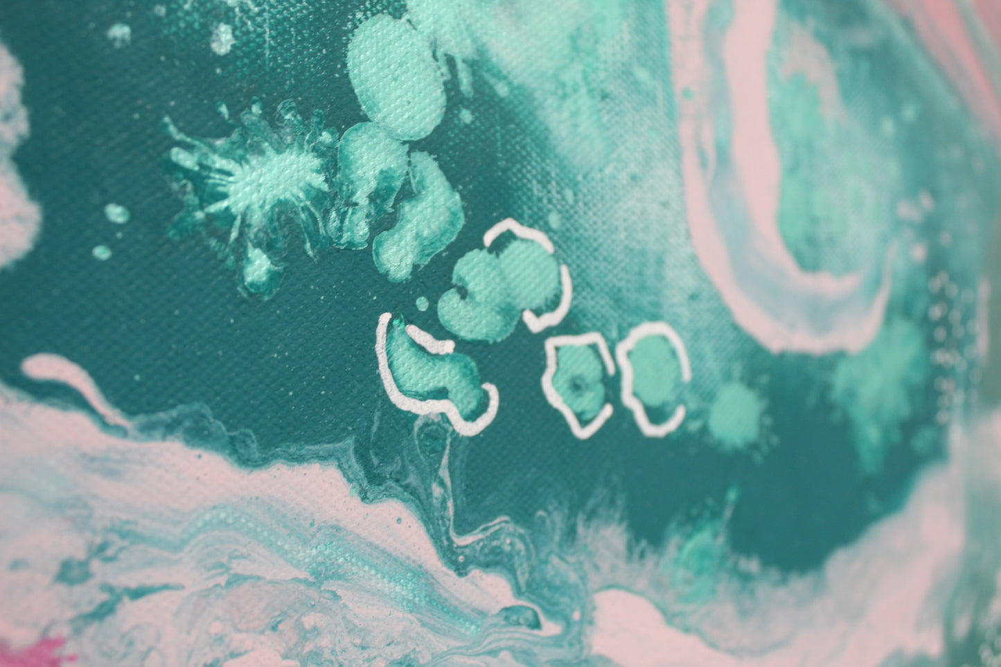 'Ocean Pearl' Original painting on canvas 100 x 50cm