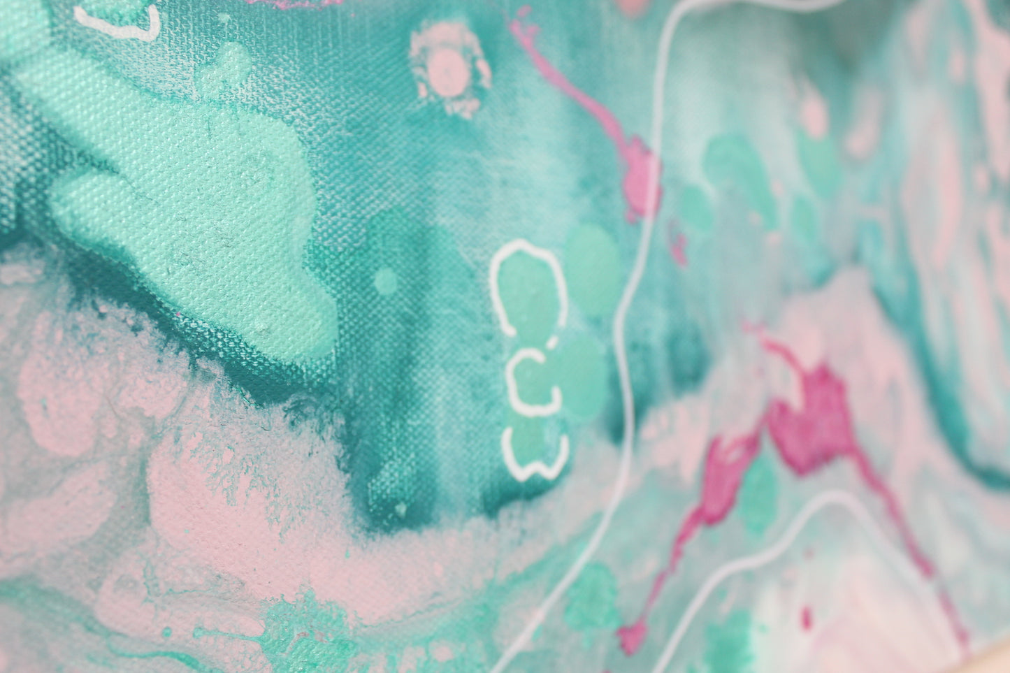 'Ocean Pearl' Original painting on canvas 100 x 50cm