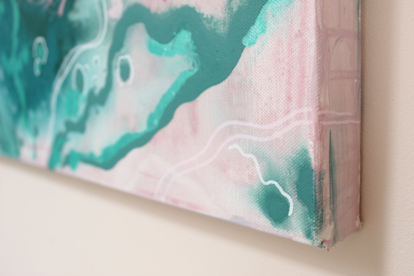 'Ocean Pearl' Original painting on canvas 100 x 50cm