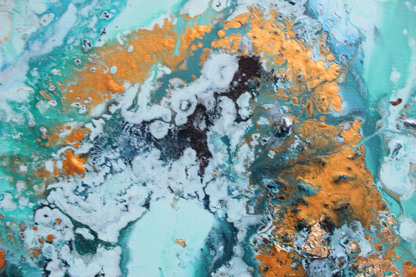 'Azure Blue seas' Original painting on canvas, 60cm x 60cm