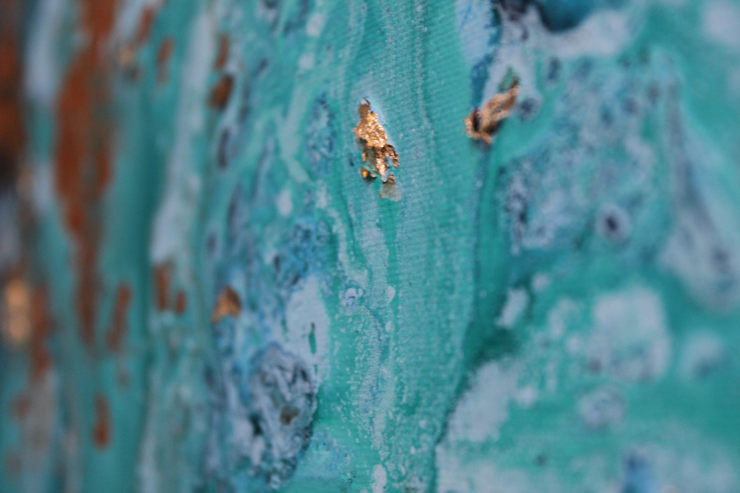 'Azure Blue seas' Original painting on canvas, 60cm x 60cm
