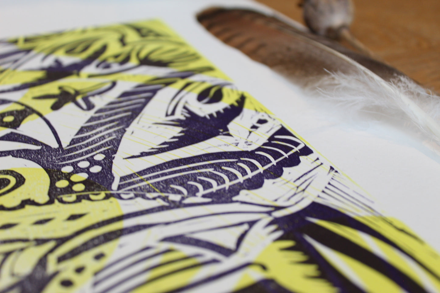 'Nura' Limited Edition, Lino Print, A3