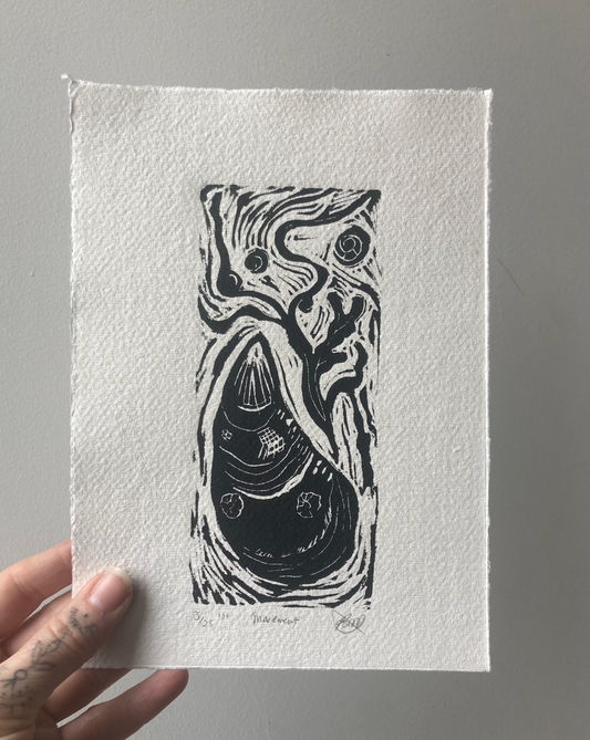 'Movement' Limited Edition Lino print, A5