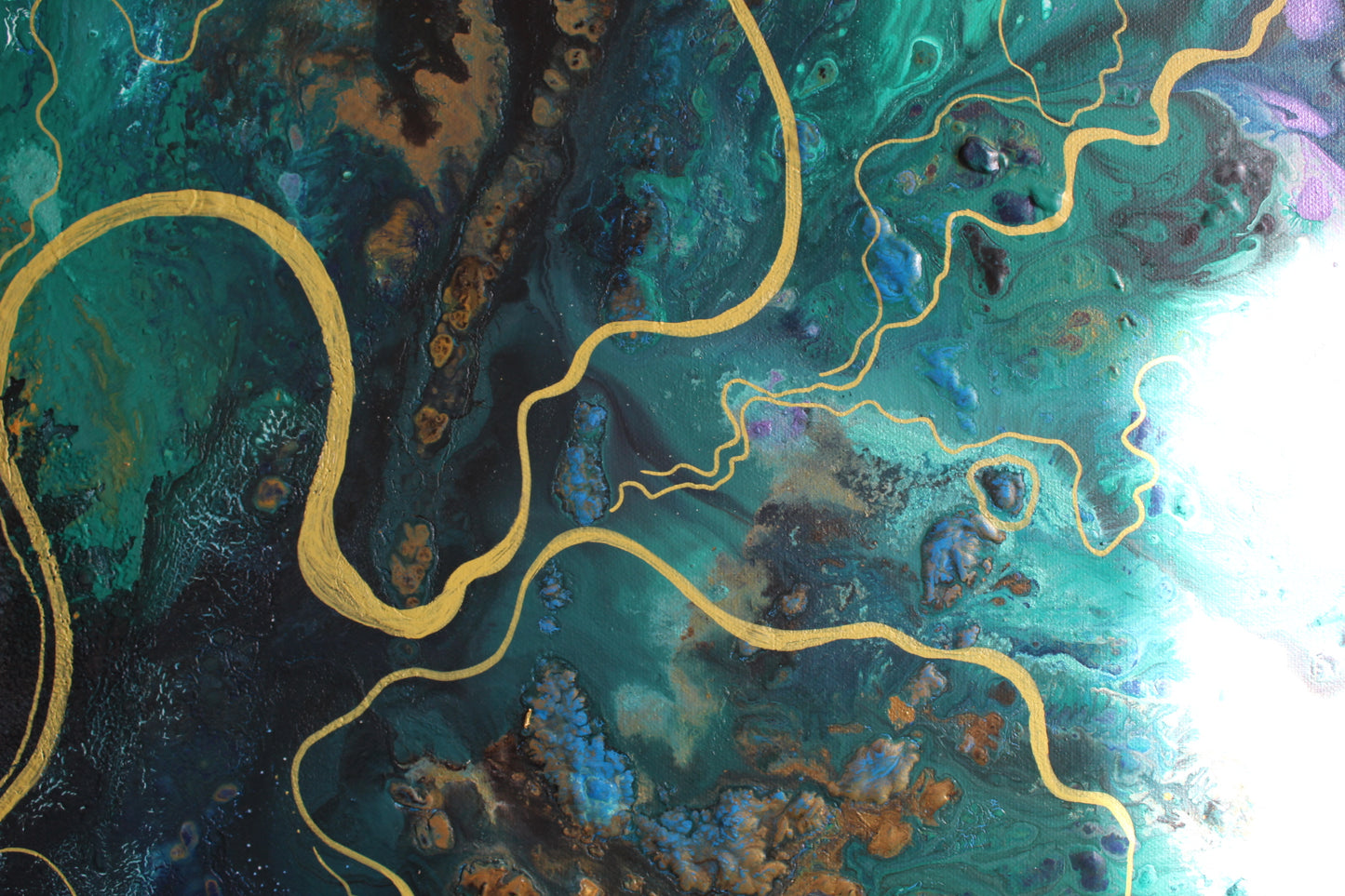 'All I have is a river' Original painting on canvas, 92x61cm